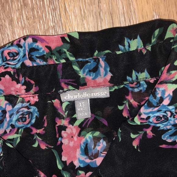Forever 21 sheer floral blouse - Picture 3 of 3